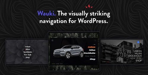 CodeCanyon - Wauki v1.0 - Fullscreen WordPress Menu - 27936496