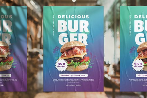 Burger Promotion Flyer