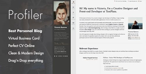 ThemeForest - Profiler v2.0.0 - Personal Blog Joomla Template - 5911489