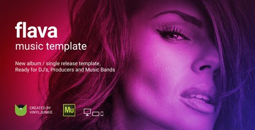 ThemeForest - Flava v1.0 - Album / Single Release Promo and DJ / Music Band Responsive Muse Template - 20177961