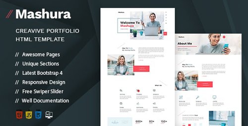 ThemeForest - Mashura v1.0 - Single Portfolio HTML Template - 27700448