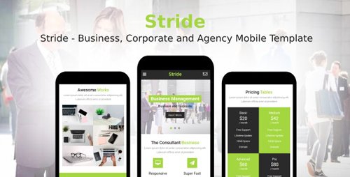 ThemeForest - Stride v1.0 - Business, Corporate and Agency Mobile Template - 21035183