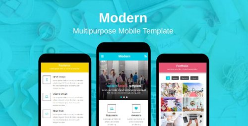 ThemeForest - Modern v1.0 - Multipurpose Mobile Template - 20071609