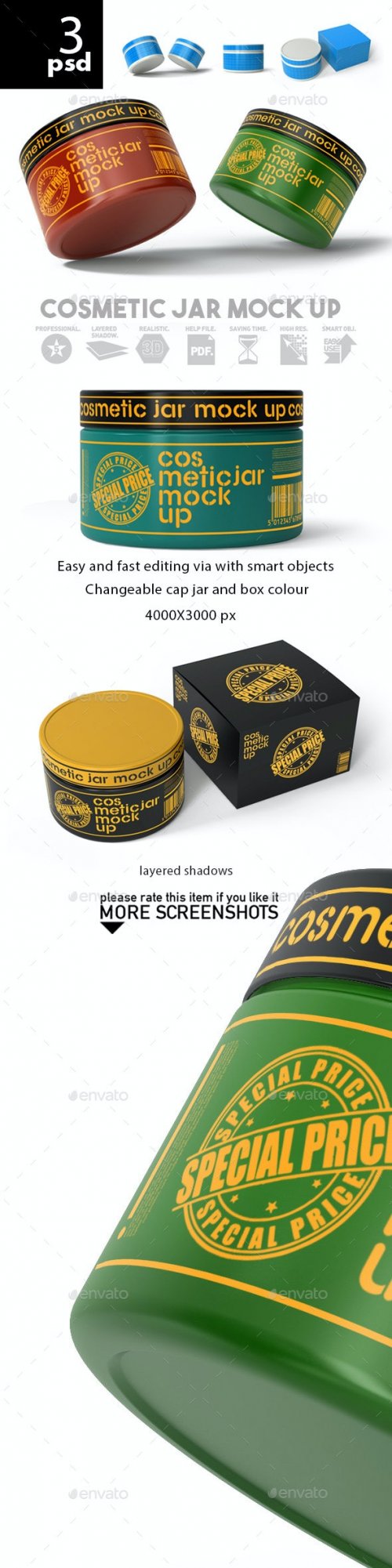 GraphicRiver - Cosmetic Jar Mock Up - 25804416