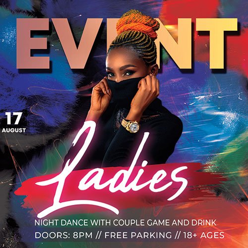 Ladies Event - Premium flyer psd template