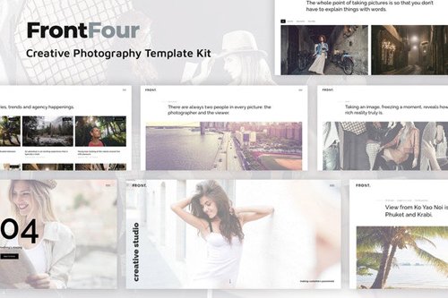 ThemeForest - FrontFour v1.0 - Creative Photography Template Kit - 28255248