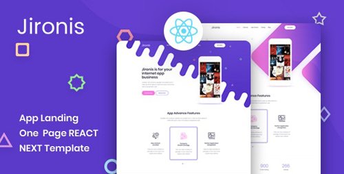 ThemeForest - Jironis v1.0 - React Next App Landing Page Template - 28023877