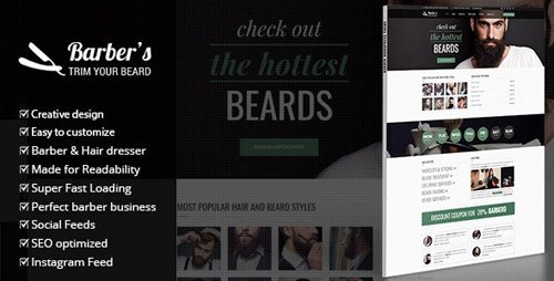 ThemeForest - Barber v1.7 - WordPress Theme for Barbers & Hair Salons - 10580150