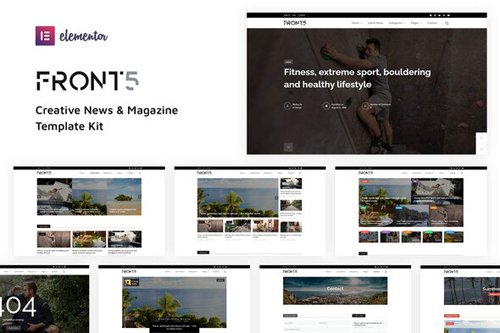 ThemeForest - FrontFive v1.0 - Creative News & Magazine Template Kit - 28326990