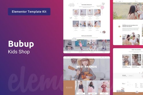 ThemeForest - Bubup v1.0 - Kids Store & Baby Shop Elementor Template Kit - 28297416