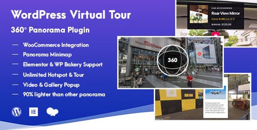 CodeCanyon - WordPress Virtual Tour 360 Panorama Plugin v1.0.5 - 24936734