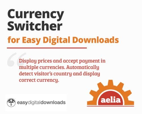 Aelia - Currency Switcher for Easy Digital Downloads v1.5.0.190129