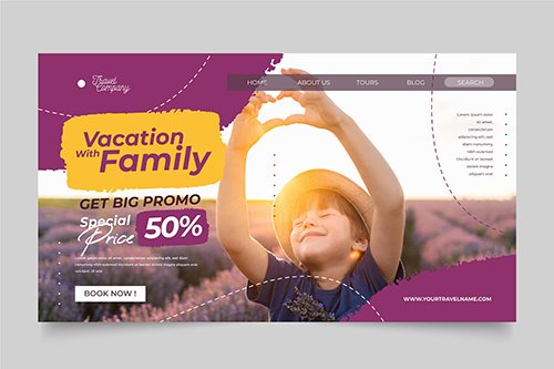 Travel Sale Landing Page Template