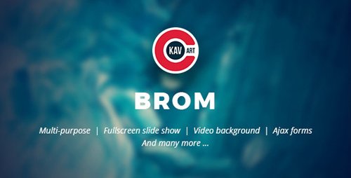 ThemeForest - Brom v1.1 - HTML Creative Page - 24710821