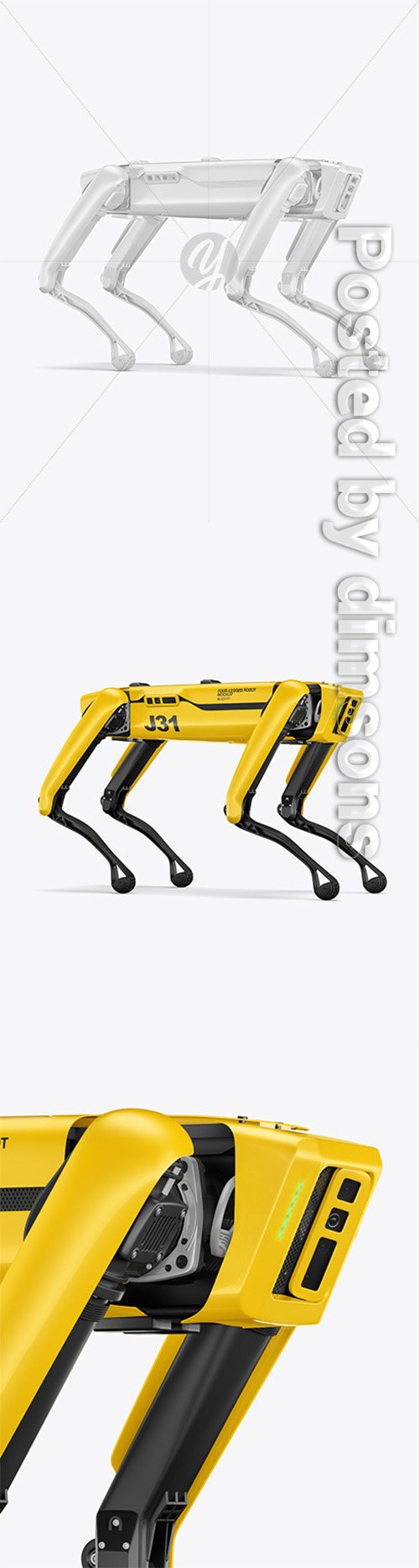 Four-Legged Robot Mockup 66077 TIF