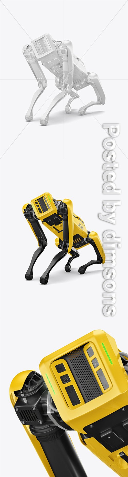 Four-Legged Robot Mockup 66209 TIF