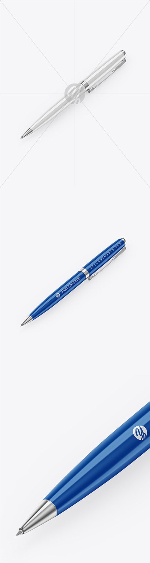 Glossy Pen w/ Metallic Finish Mockup 65958 TIF