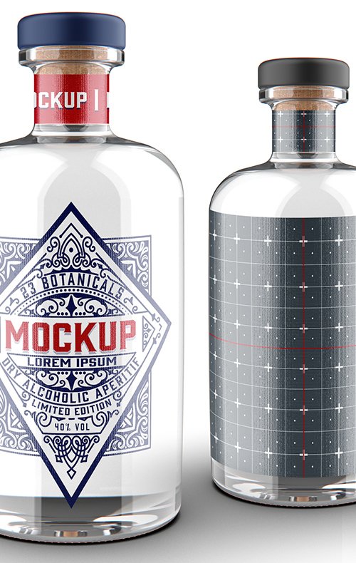 Gin Bottle Mockup 328596851