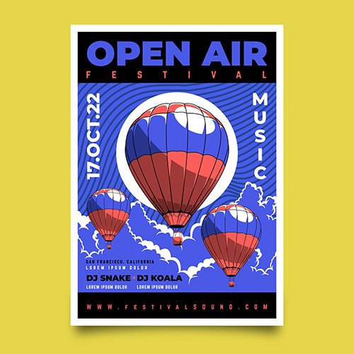 Open Air Music Festival Poster