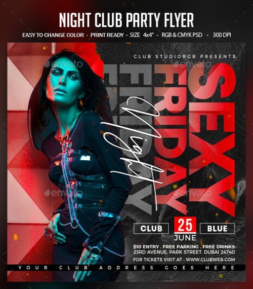 GraphicRiver - Night Club Party Flyer 28450646