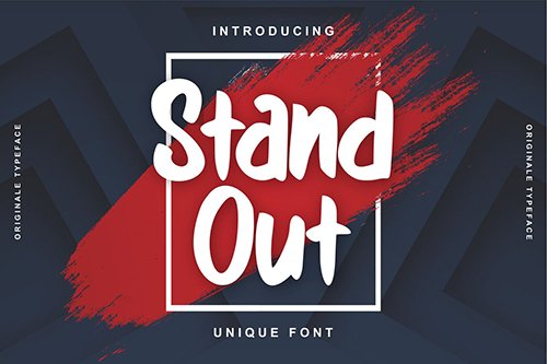 Stand Out | Unique Font