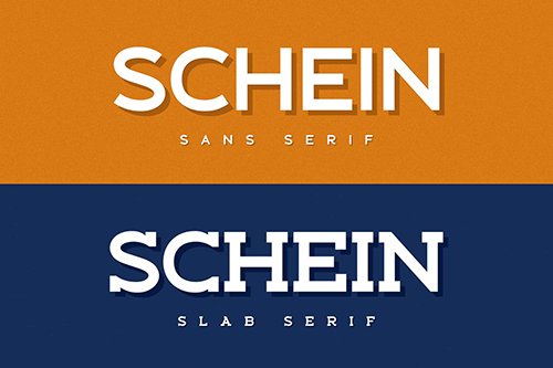 Schein - Sans & Slab