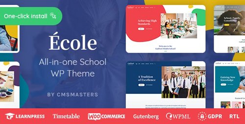 ThemeForest - Ecole v1.0.1 - Education & School WordPress Theme - 25042411