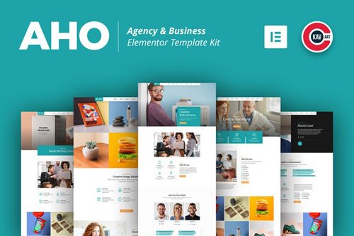 ThemeForest - Aho v1.0 - Agency & Business Elementor Template Kit - 28494976