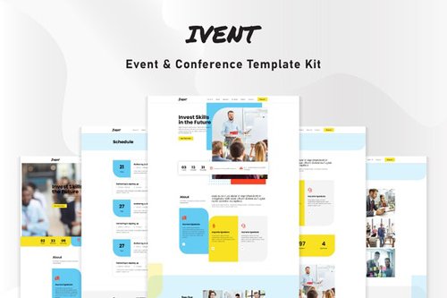 ThemeForest - Ivent v1.0 - Event & Conference Template Kit - 28211094