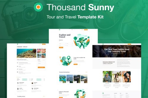 ThemeForest - Thousand Sunny v1.0 - Travel Elementor Kit - 28339977
