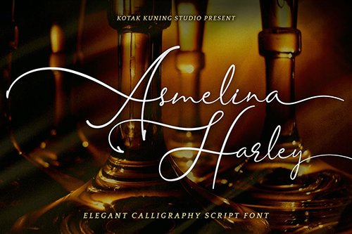 Asmelina Harley - Elegant Script Font
