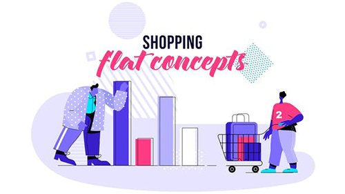 Shopping - Flat Concept 28730465
