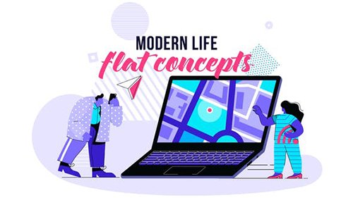 Modern life - Flat Concept 28730449