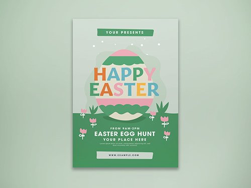 Happy Easter Flyer Layout 331503072