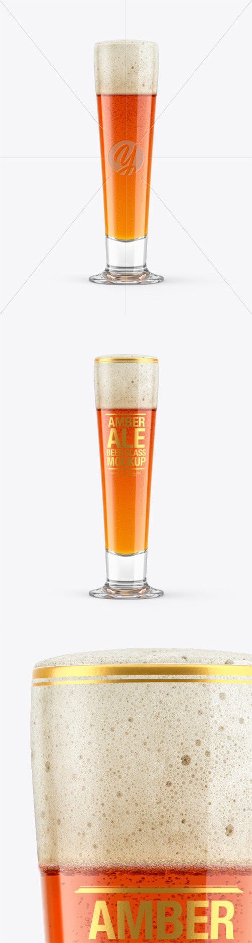 Amber Ale Beer Glass Mockup 65174 TIF