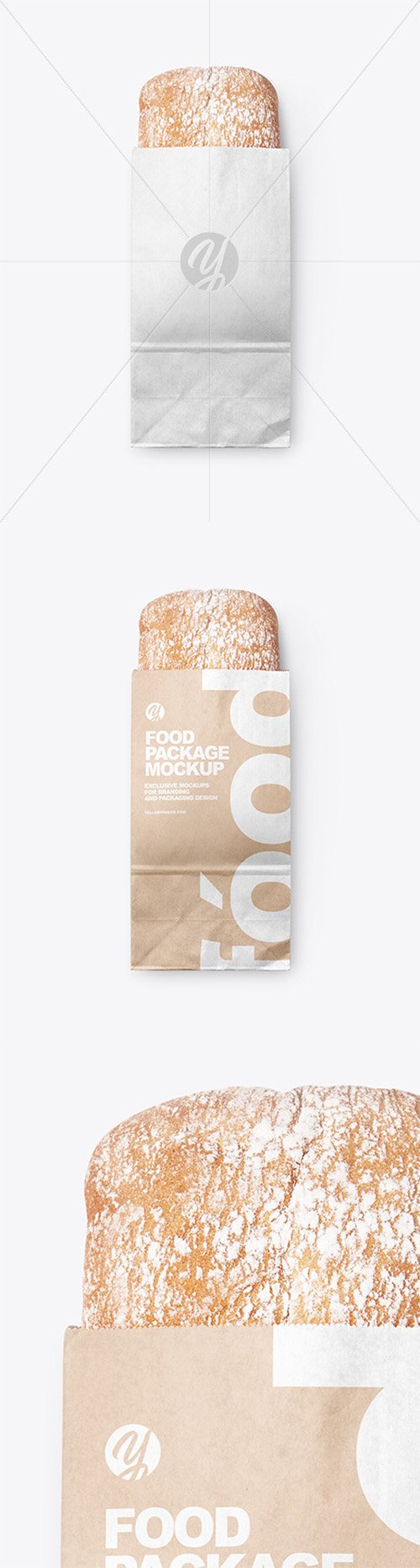 Kraft Package w/ Bread Mockup 65094 TIF