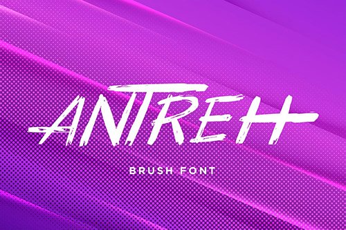Antreh - Brush Font