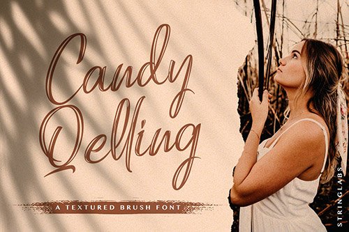Candy Qelling - Brush Script Font