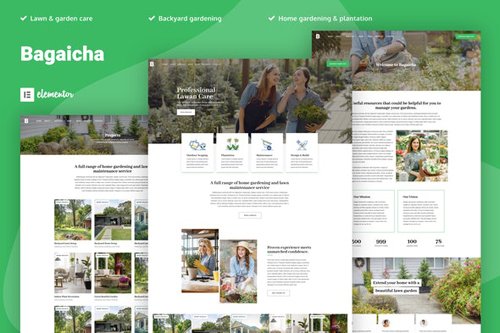 ThemeForest - Bagaicha v1.0 - Landscape & Gardening Elementor Template Kit - 28765249