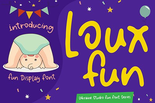 Loux Fun - Creative Fun Children Display Font