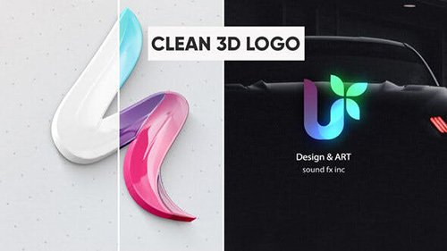 Clean 3D Logo 28411734