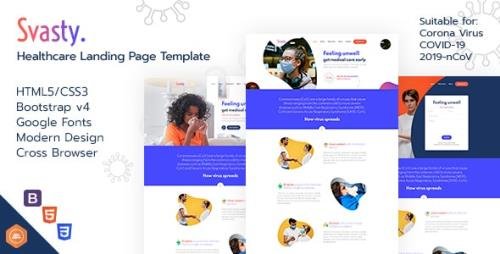 ThemeForest - Svasty v1.0 - Healthcare Landing Page Template - 26079452