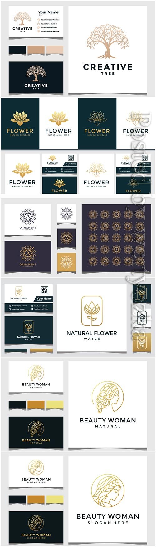 Logo and business card design template