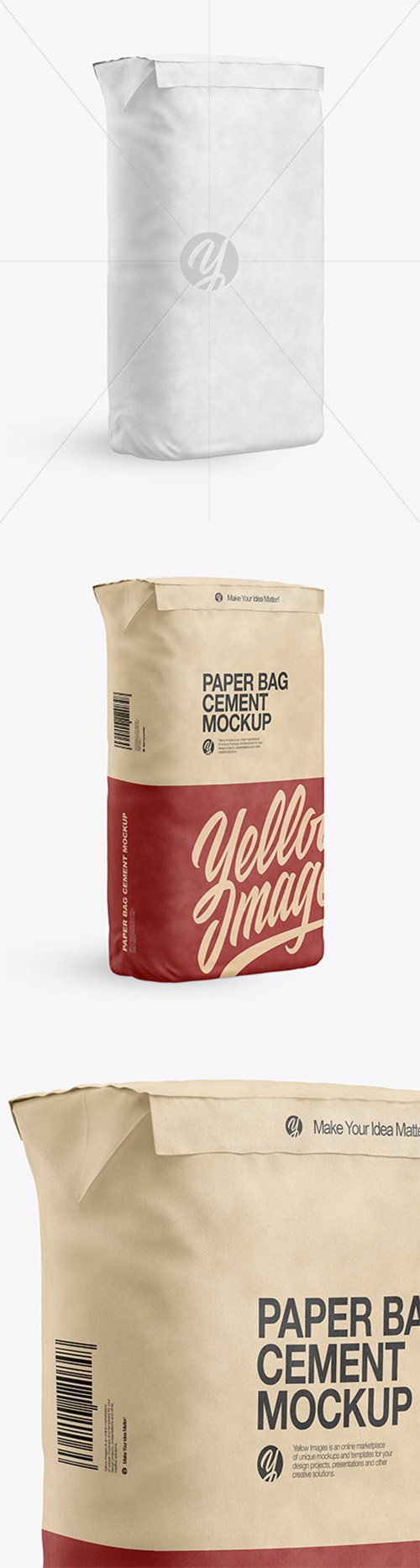 Kraft Paper Cement Bag Mockup 57266 TIF