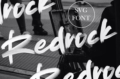 Redrock | SVG Brush Font