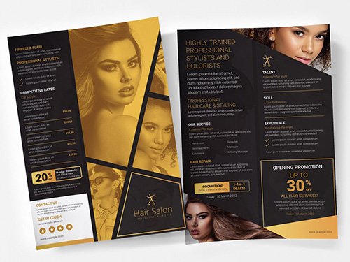Black and Gold Poster Layout 333030951 PSDT