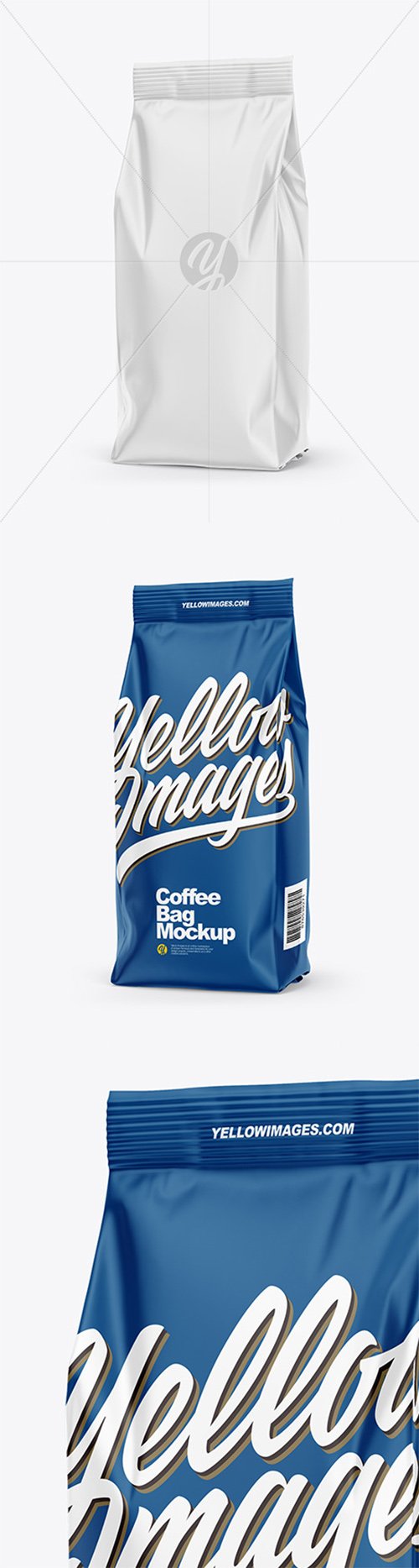Matte Coffee Bag Mockup – Half Side View 66545 TIF