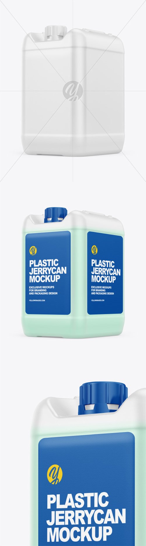 Plastic Jerrycan with Liquid Mockup 66512 TIF