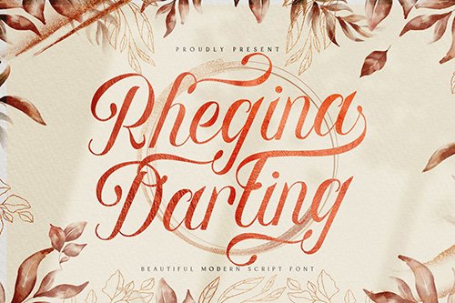 Rhegina Darling - Lovely Script Font