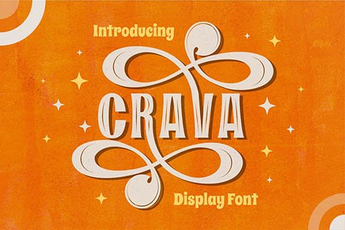 Crava - Vintage Display Font